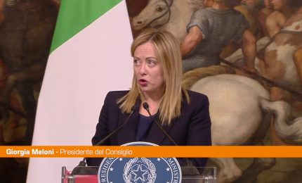 Migranti, Meloni "Lavorare insieme in Europa contro i flussi illegali"