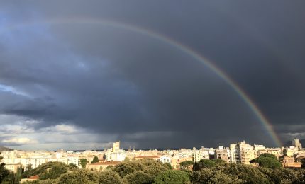 L'arcobaleno a Palermo pensando al Mago di Oz