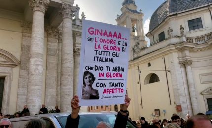 A Roma l'addio a Gina Lollobrigida