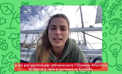 Il viaggio di Maddalena in barca a vela per piantare alberi