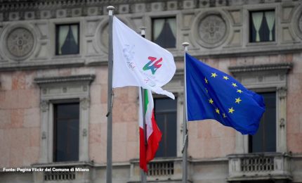Milano-Cortina, alzabandiera simbolico a tre anni dal via