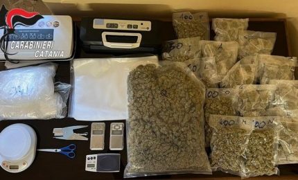 Nascondeva pi&ugrave; di 2 chili di marijuana in casa, 55enne arrestato a Catania