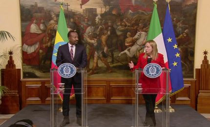 Meloni "Partenariato paritario con l'Etiopia"