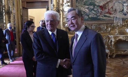 Mattarella incontra il direttore della diplomazia cinese Wang Yi