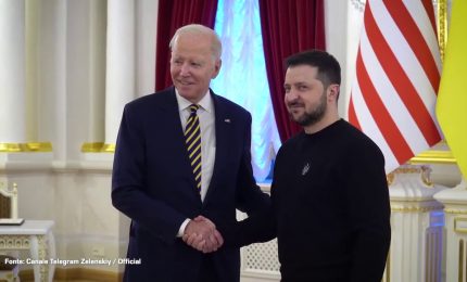 Biden a Kiev per confermare il sostegno degli Stati Uniti a Zelensky