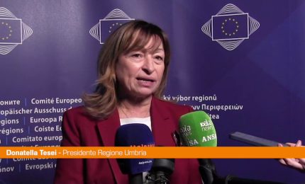 Ue, Tesei"Con 1,8 mld finanziate soprattutto infrastrutture in Umbria"