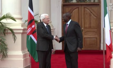 Mattarella a Nairobi incontra il presidente del Kenya