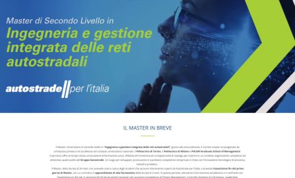 Autostrade, un master in Ingegneria e Gestione integrata delle reti