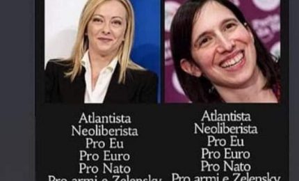 Su atlantismo, neoliberismo e NATO che differenza c'è da Fratelli d'Italia di Giorgia Meloni e il PD di Elly Schelin?