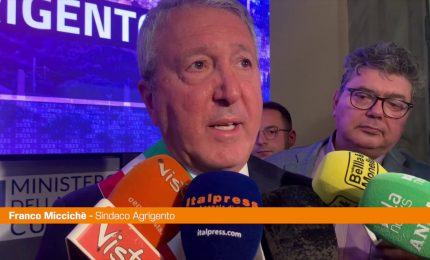 Agrigento Capitale della Cultura, Sindaco "Importante riconoscimento"