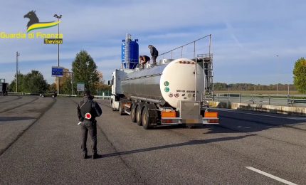 Treviso, gdf sequestra 24mila litri di gasolio di contrabbando
