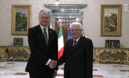 Mattarella riceve il presidente della Lituania