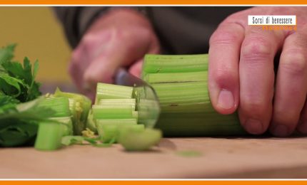 Sorsi di benessere - Sedano e mela per un gustoso frullato spezzafame