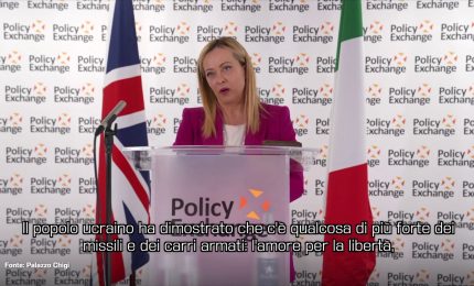 Ucraina, Meloni "L'amore per la libert&agrave; &egrave; pi&ugrave; forte dei missili"
