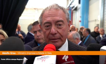 Nuovo stabilimento Iveco a Foggia, Urso "Si riprende a produrre"