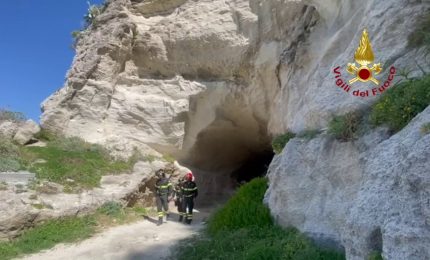 Crolla parte del costone sul mare a Tropea, le prime immagini