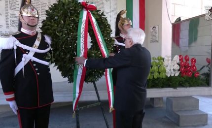 25 Aprile, Mattarella rende omaggio alle vittime dell'eccidio di Boves