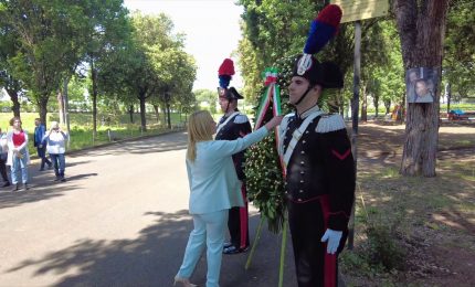Meloni visita parco di Roma intitolato a Falcone e Borsellino