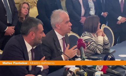 Sicurezza, Piantedosi a Bari "Rafforzeremo l'attenzione"