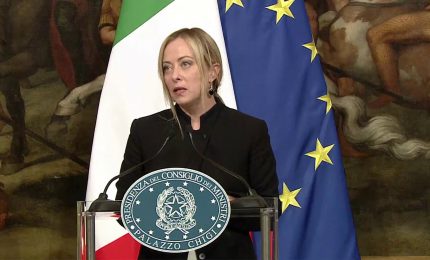 Meloni "Nessuna pace ingiusta potr&agrave; mai essere imposta all'Ucraina"