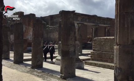Scavi di Pompei, controlli dei carabinieri contro le attivit&agrave; illecite