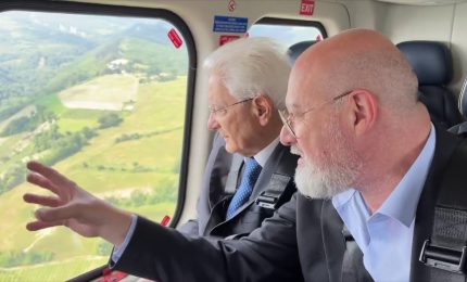 Alluvione in Romagna, Mattarella sorvola le zone colpite