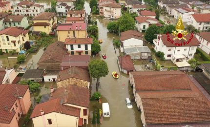 Maltempo in Emilia Romagna, il sorvolo del droni nel ravennate
