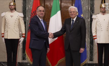Mattarella incontra il presidente dell'Albania