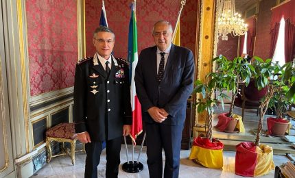 Il sindaco di Palermo incontra il Generale dei Carabinieri Giovanni Truglio