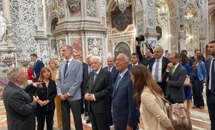 A Palermo Mattarella, il re di Spagna e il presidente del Portogallo