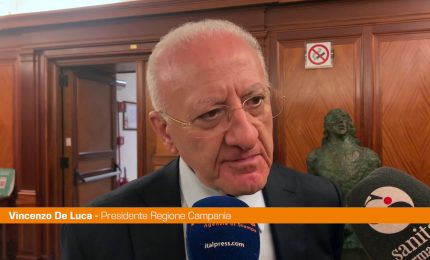 Sanit&agrave;, De Luca "Stabilire un uguale riparto per tutti i cittadini"