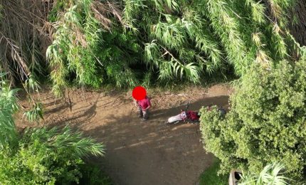 Incendi, drone individua piromane in Calabria. Le immagini