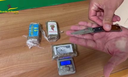 In treno con 300 grammi di droga, arrestato 51enne a Chieti