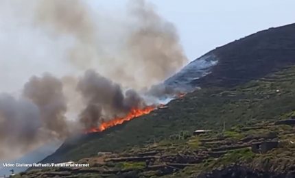 Incendio a Pantelleria, paura sull'isola