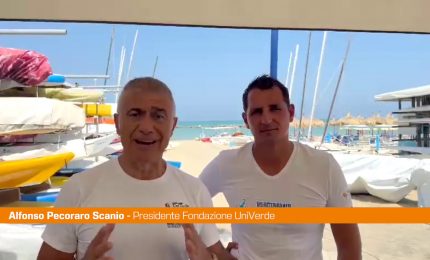 Pecoraro Scanio con campione olimpico Mascarenhas "Proteggere il mare"
