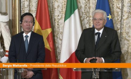 Mattarella ha incontrato il Presidente del Vietnam Thuong