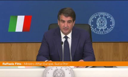 Pnrr, Fitto "A giorni chiederemo la quarta rata"