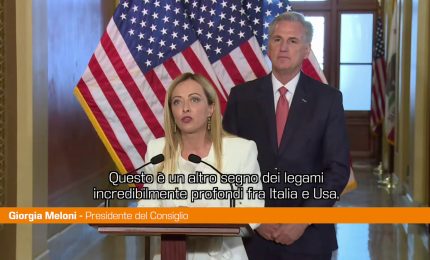 Meloni "Relazioni essenziali tra Italia e Usa"