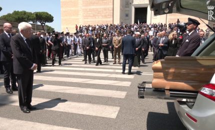 Mattarella ai funerali di Stato di Forlani