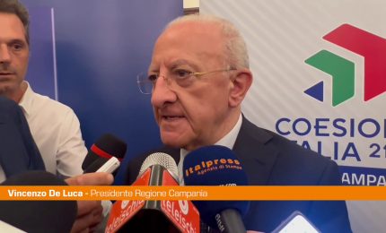 Campania, De Luca "Per Fondi coesione pronti a ricorrere al Tar"