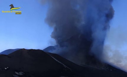 Soccorso alpino della Guardia di Finanza attiva vigilanza sull'Etna