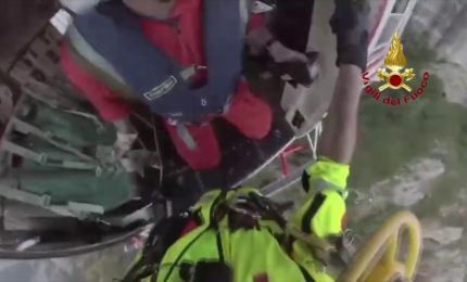 Lecco: Escursionista in difficolt&agrave; soccorso dai Vigili del Fuoco