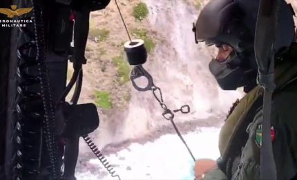 Escursionista genovese soccorsa in elicottero a Salina, le immagini