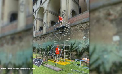 Firenze, al via la ripulitura delle colonne del Corridoio Vasariano