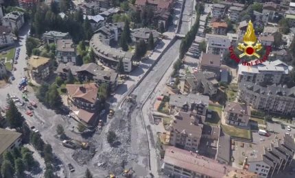 Bardonecchia invasa da fango e detriti, le immagini dall'alto