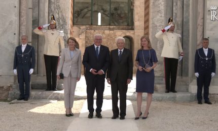 Mattarella a Siracusa incontra il presidente tedesco Steinmeier