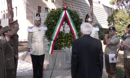 Mattarella depone corona a San Paolo per anniversario 8 settembre