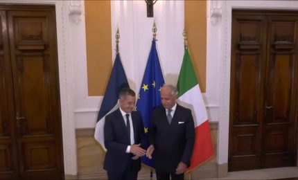 Piantedosi riceve al Viminale ministro dell'Interno francese Darmanin