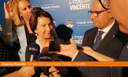 Roccella "Politiche per la famiglia al centro dell'azione di governo"