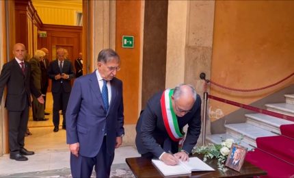 Napolitano, l'omaggio di Gualtieri in Senato